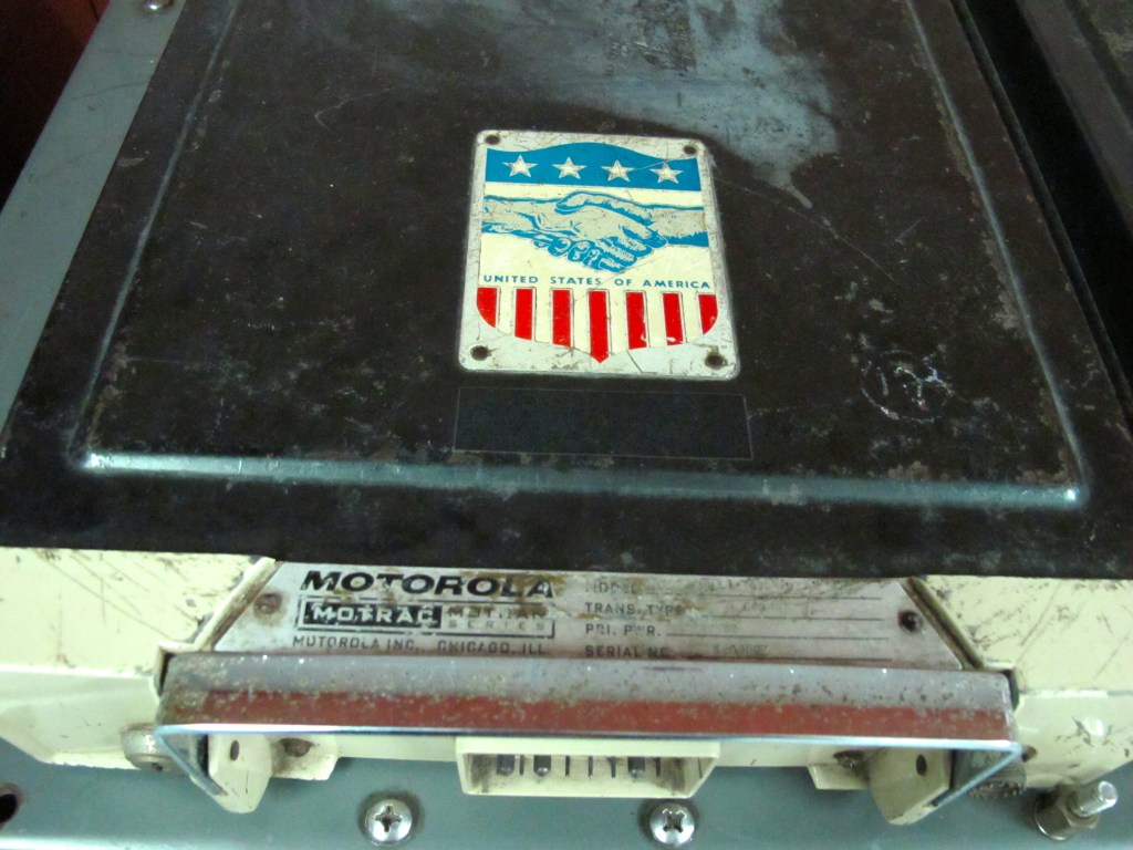 A US-made Motorola Motrac in the communications room at Reunification Palace. (Photo by Nissa Rhee, June 2014)