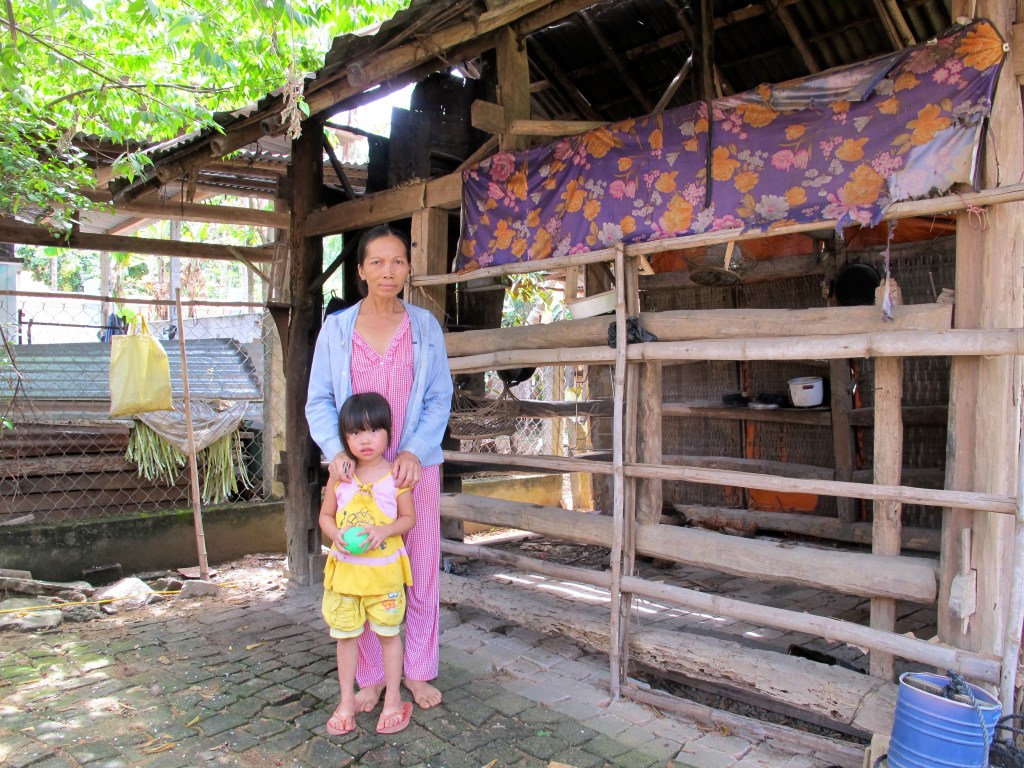 A family shows me their old house in Tinh Giang commune, Quang Ngai. (Photo by Nissa Rhee, June 2014)