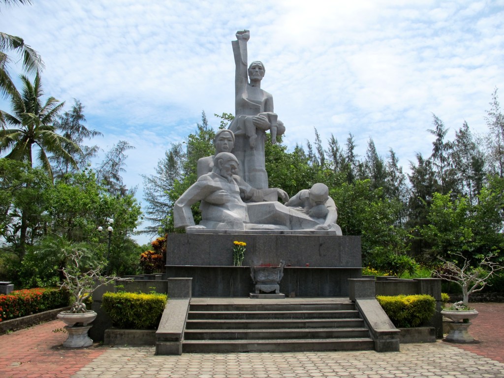 The biggest memorial sculpture at the My Lai massacre site. (Photo by Nissa Rhee, June 2014)