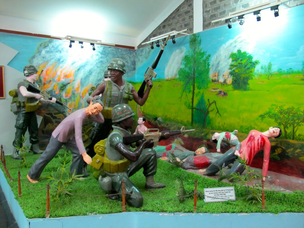 A life-size model of the My Lai massacre at the museum. (Photo by Nissa Rhee, June 2014)