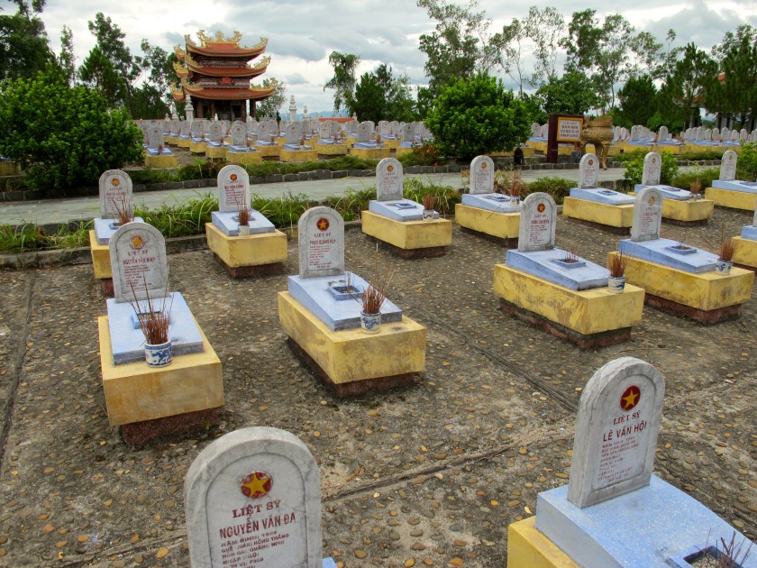 Over 12,000 North Vietnamese fighters are buried at the Route 9 National Cemetery. (Photo by Nissa Rhee, June 2014)