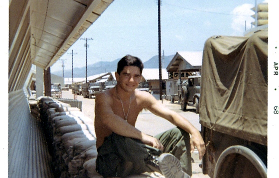 Joe Sciacca in Vietnam during the war. (Photo from Ordinary Joe movie site)
